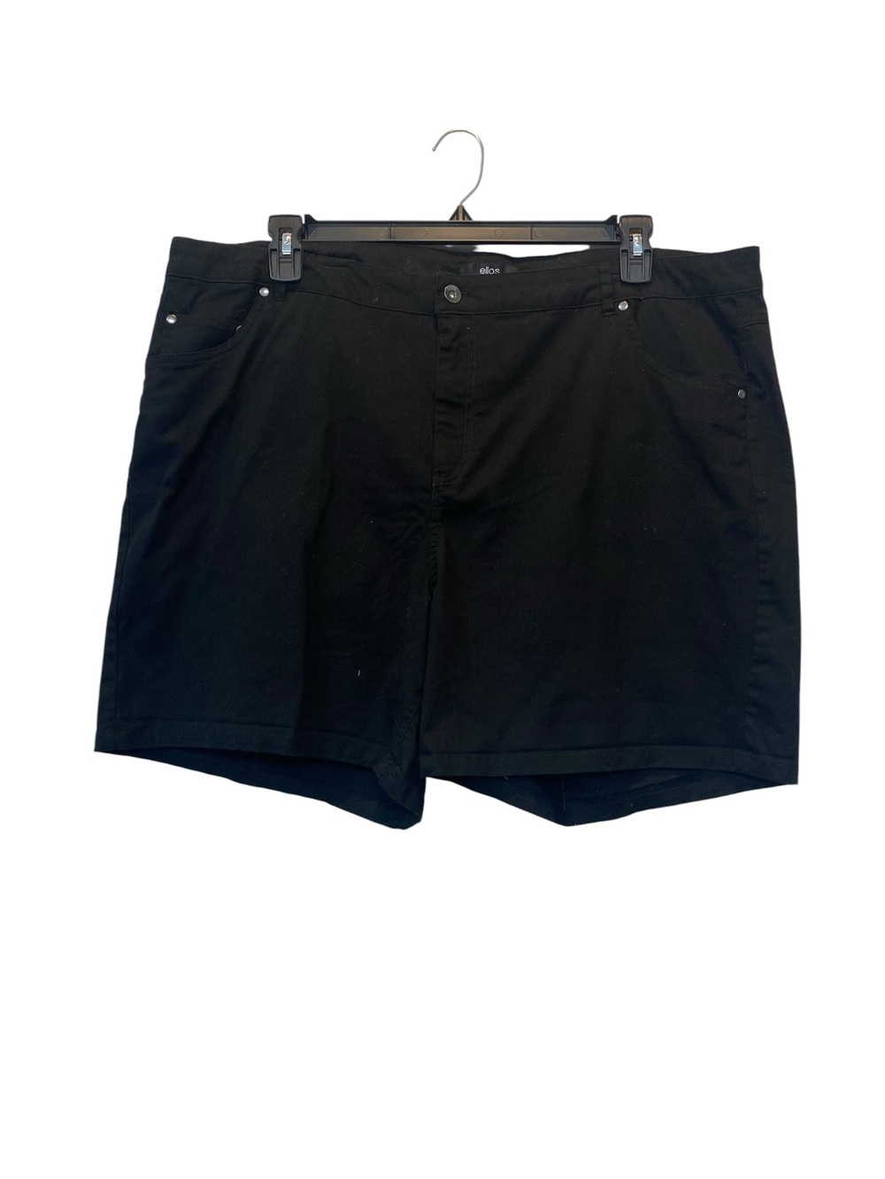 ELLOS  Women’s Plus size 22 Black Mid- Rise Shorts